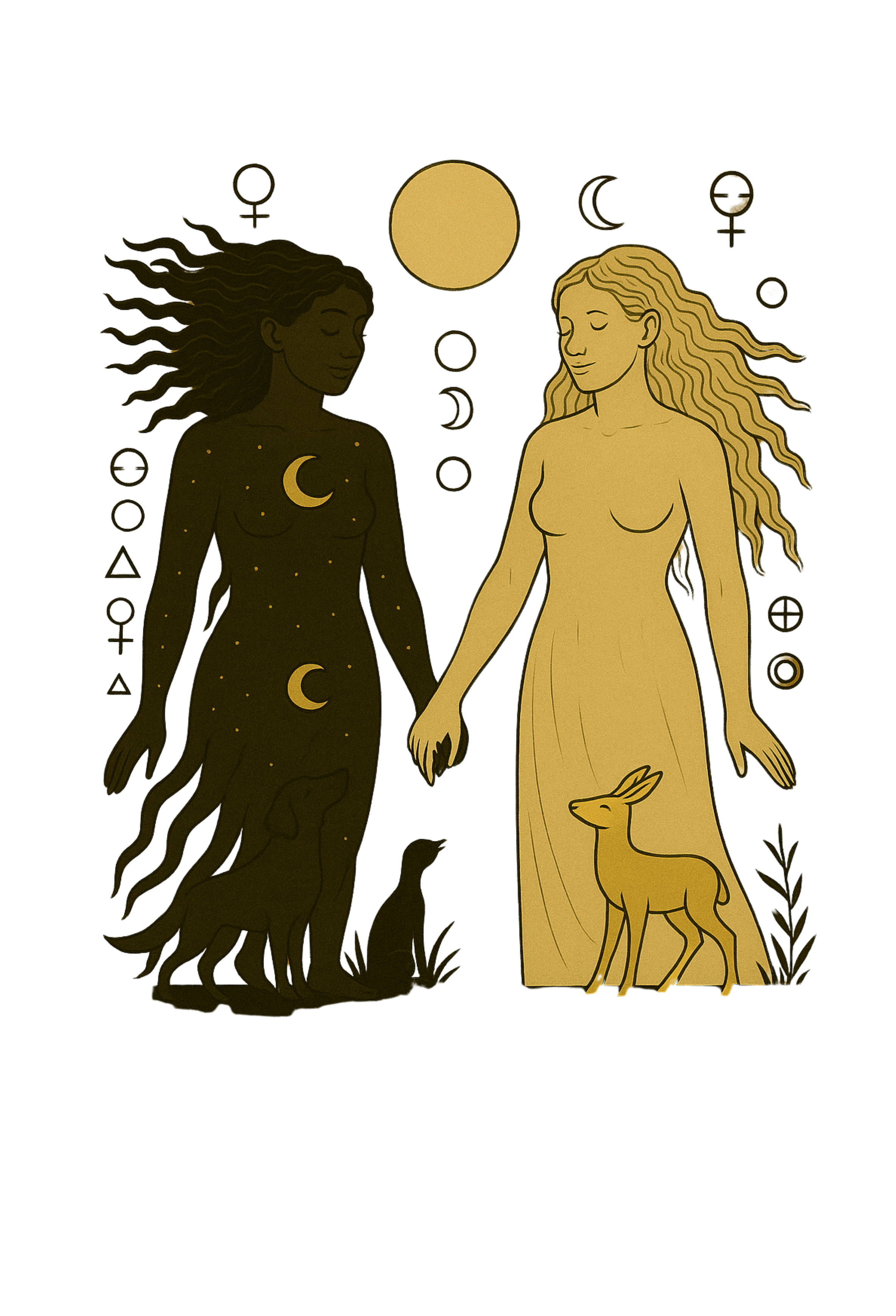 Zeme y su hermana lunar